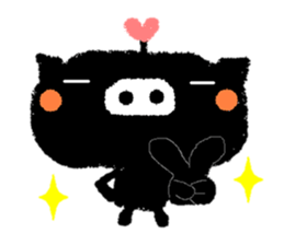 black BUTAPAN(Silence type) sticker #2259600