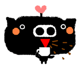 black BUTAPAN(Silence type) sticker #2259601