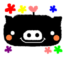 black BUTAPAN(Silence type) sticker #2259603