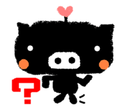 black BUTAPAN(Silence type) sticker #2259607