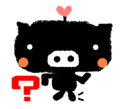 black BUTAPAN(Silence type) sticker #2259607