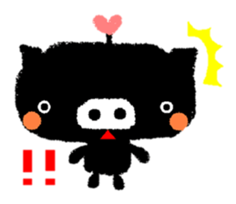 black BUTAPAN(Silence type) sticker #2259609