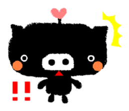 black BUTAPAN(Silence type) sticker #2259609