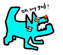 Blue dog sticker #2260305