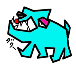 Blue dog sticker #2260316