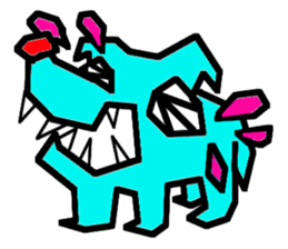 Blue dog sticker #2260318