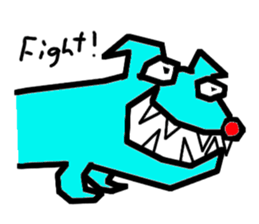 Blue dog sticker #2260328