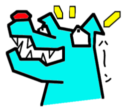 Blue dog sticker #2260329