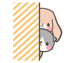 Animals with lop ears sticker #2261244