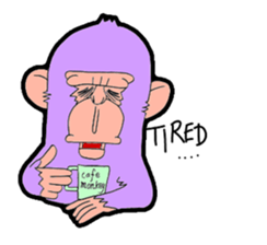 purple monkey sticker #2261300