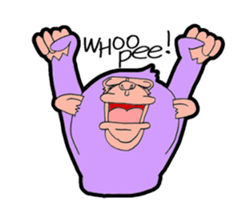 purple monkey sticker #2261302