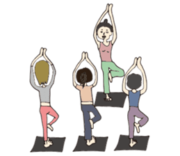 Yoga lovers Yogini stickers Vol.02 sticker #2261456
