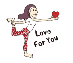 Yoga lovers Yogini stickers Vol.02 sticker #2261471