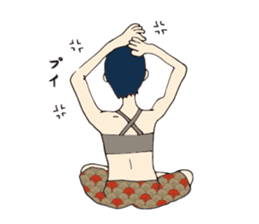 Yoga lovers Yogini stickers Vol.02 sticker #2261485