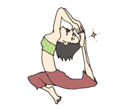 Yoga lovers Yogini stickers Vol.02 sticker #2261486
