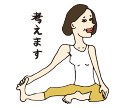 Yoga lovers Yogini stickers Vol.02 sticker #2261492