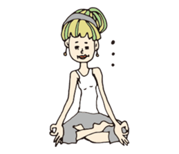 Yoga lovers Yogini stickers Vol.02 sticker #2261494