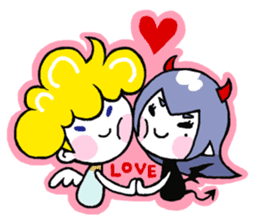 Mr.Angel and Lady Devil sticker #2261773