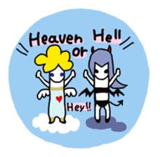 Mr.Angel and Lady Devil sticker #2261775