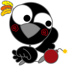 Fashionable crow part2 sticker #2262459