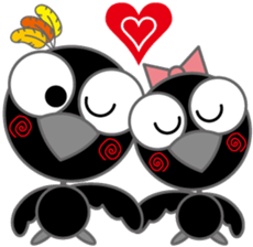 Fashionable crow part2 sticker #2262465
