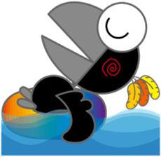 Fashionable crow part2 sticker #2262469