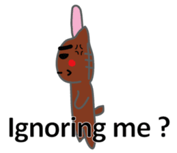 Half rabbit & Half bear by English sticker #2262570