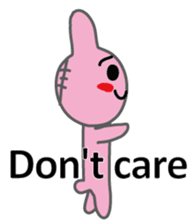 Half rabbit & Half bear by English sticker #2262573