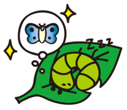 Caterpillar of adult sticker #2264109