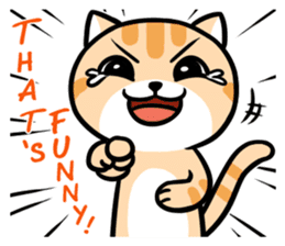 Dull Cat feeling English edition sticker #2264599