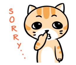 Dull Cat feeling English edition sticker #2264604