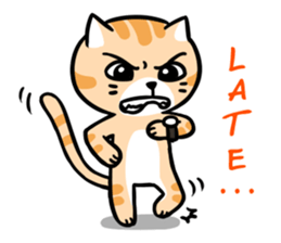 Dull Cat feeling English edition sticker #2264613