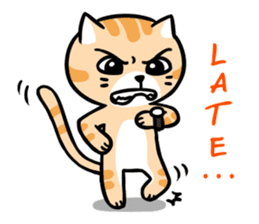 Dull Cat feeling English edition sticker #2264613