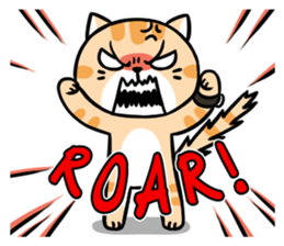 Dull Cat feeling English edition sticker #2264614