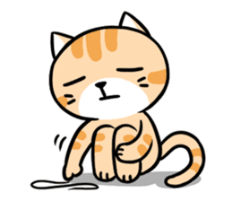 Dull Cat feeling English edition sticker #2264615