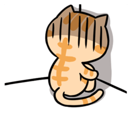 Dull Cat feeling English edition sticker #2264616