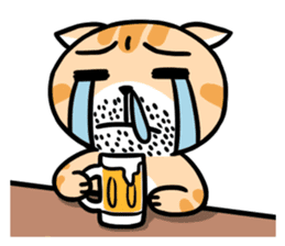 Dull Cat feeling English edition sticker #2264618