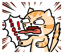 Dull Cat feeling English edition sticker #2264620