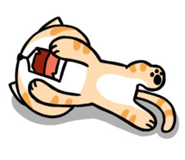 Dull Cat feeling English edition sticker #2264623