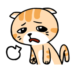 Dull Cat feeling English edition sticker #2264624