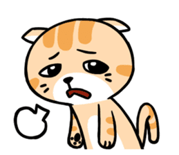 Dull Cat feeling English edition sticker #2264624