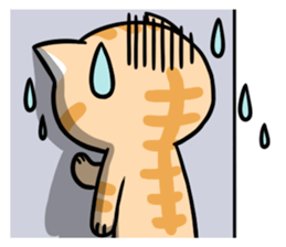 Dull Cat feeling English edition sticker #2264625