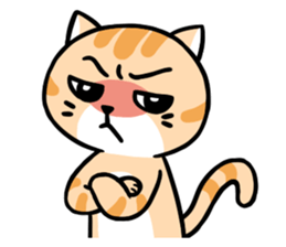 Dull Cat feeling English edition sticker #2264626