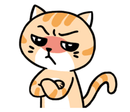Dull Cat feeling English edition sticker #2264626