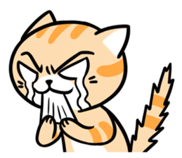 Dull Cat feeling English edition sticker #2264628