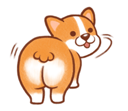 PongPong & Lemon the corgi sticker #2264996