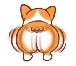 PongPong & Lemon the corgi sticker #2265000