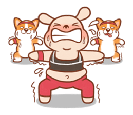 PongPong & Lemon the corgi sticker #2265016