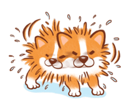 PongPong & Lemon the corgi sticker #2265026