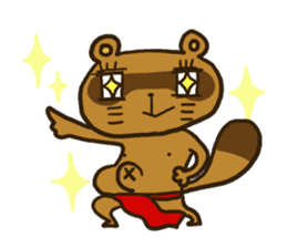FUNDOSHI**Raccoon sticker #2265114